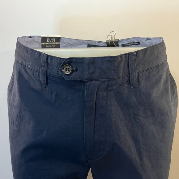 NAUTICA Men's Navy Tailored Fit Beacon Pant Khakis - Size 33W x 31L - NWT - Picture 3 of 6